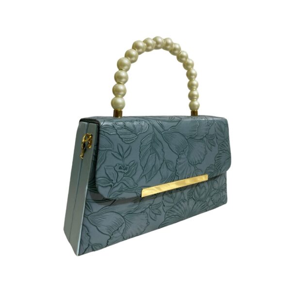 Elegant Pearl Handle Shoulder Bag