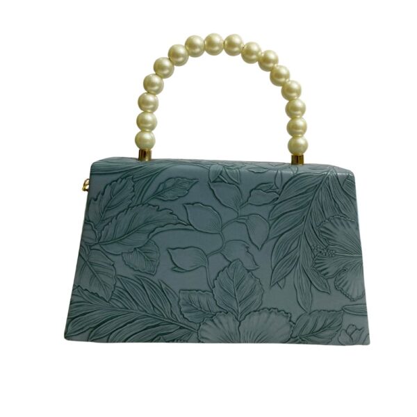 Elegant Pearl Handle Shoulder Bag
