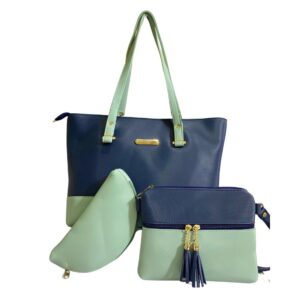 3-Piece Printed Tote Bag Set with Mini Companions – Stylish & Functional Combo
