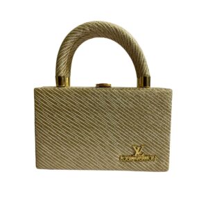 Elegant Shiny Square Clutch – Perfect for Weddings & Parties